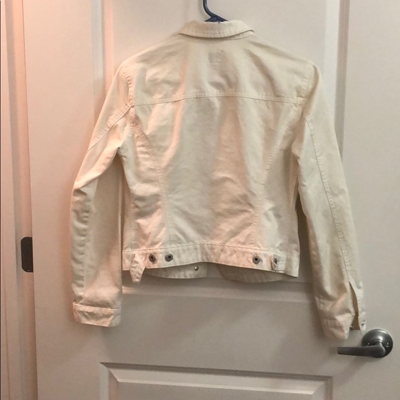 Vintage 90s GAP white jean jacket - Picture 2 of 4